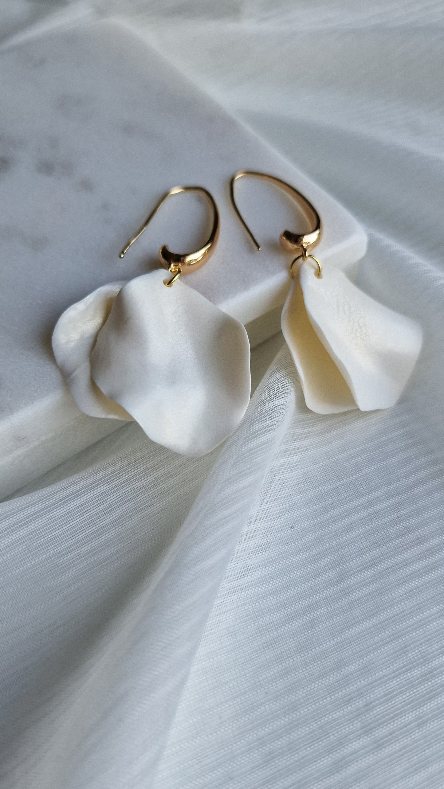 Silky Ivory Earrings