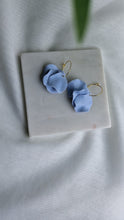 Load image into Gallery viewer, Soft Blue Petal Earrings
