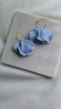 Load image into Gallery viewer, Soft Blue Petal Earrings
