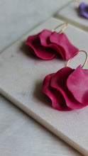 Load image into Gallery viewer, Ruby Petal Earrings
