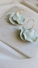 Load image into Gallery viewer, Pistachio Green Petal Earrings
