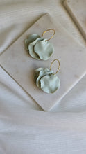 Load image into Gallery viewer, Pistachio Green Petal Earrings
