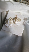 Load image into Gallery viewer, Grace - Ivory Petal Earrings
