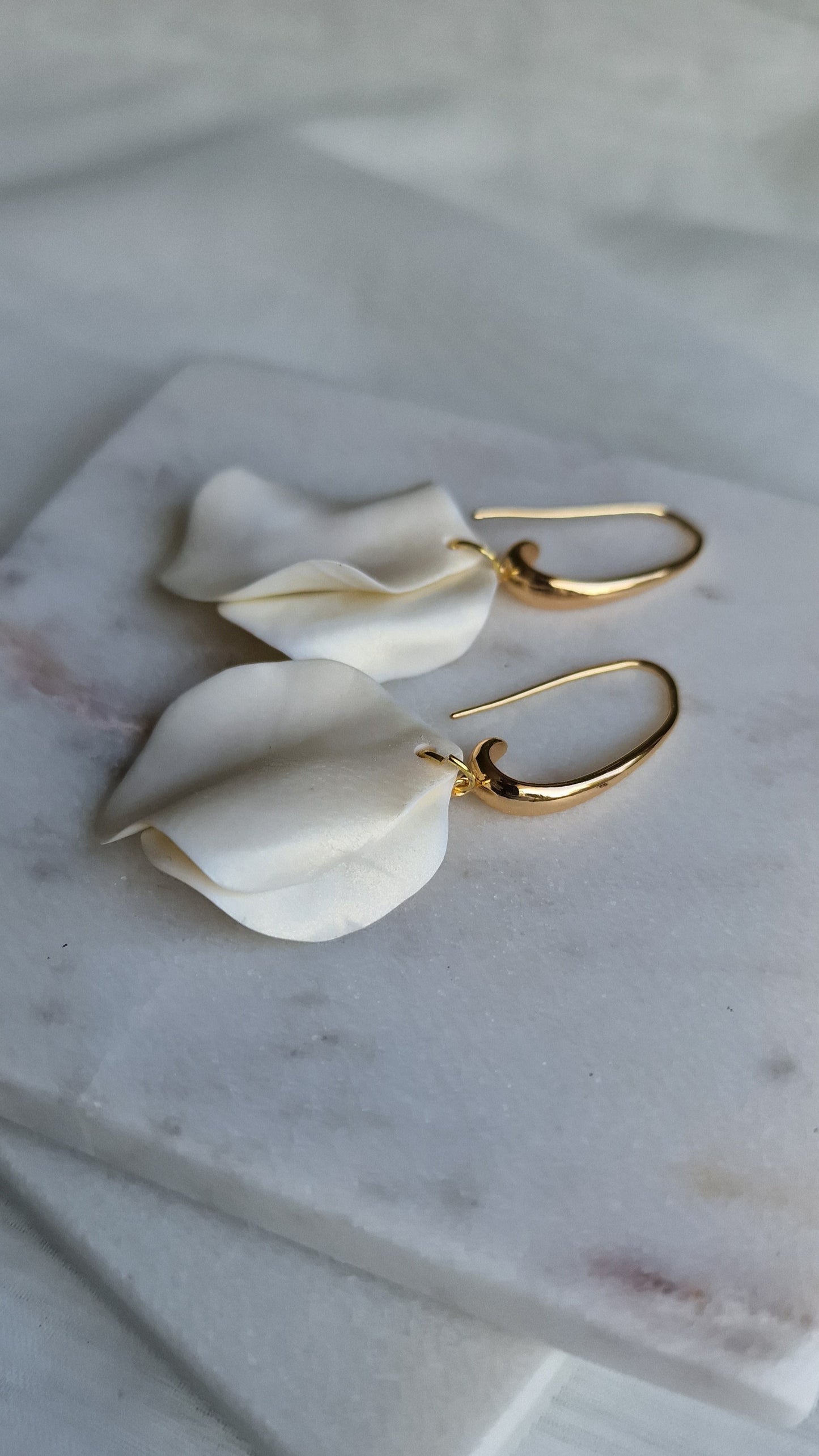 Silky Ivory Earrings