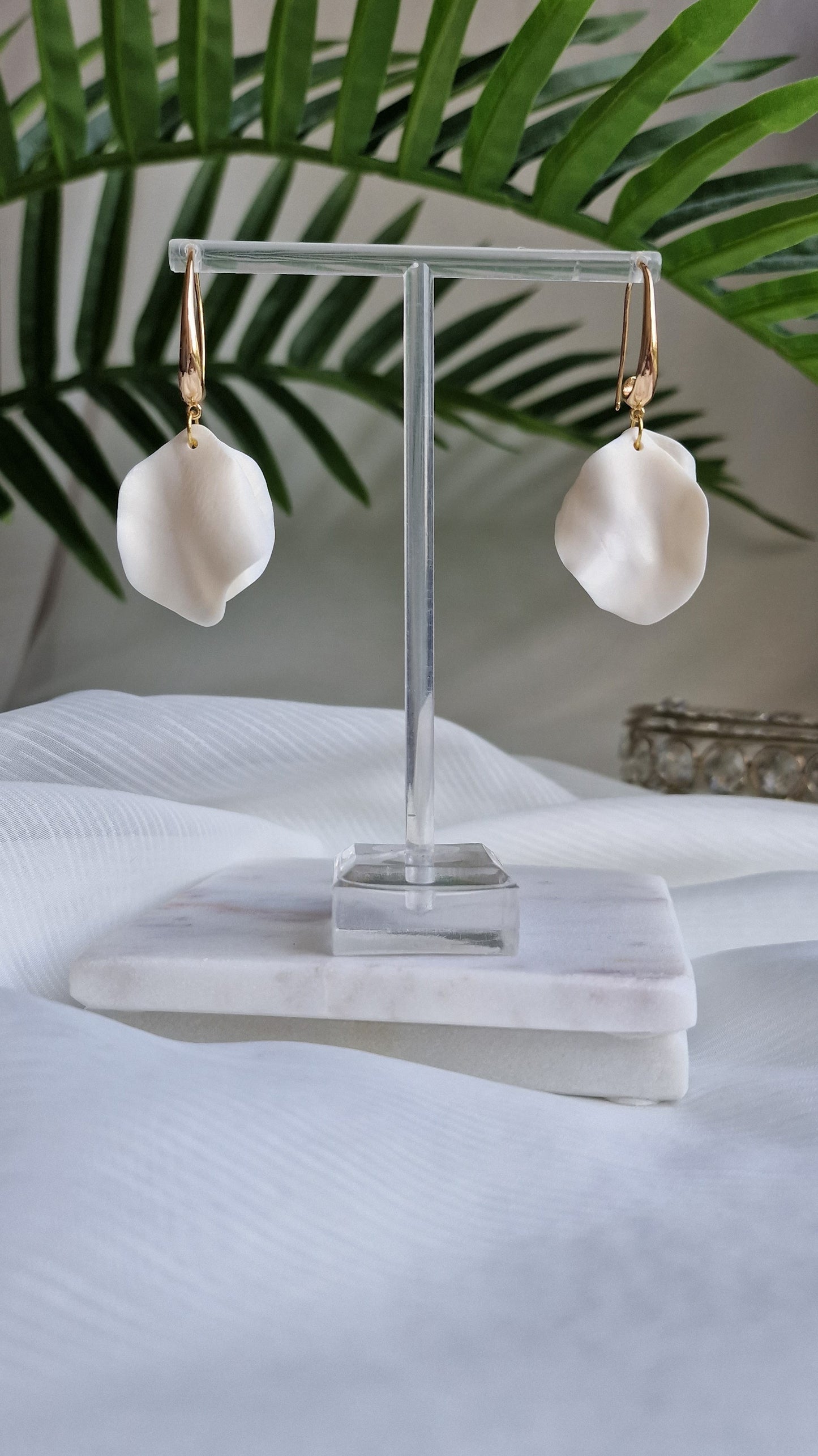 Silky Ivory Earrings
