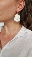 Load image into Gallery viewer, Grace - Ivory Petal Earrings
