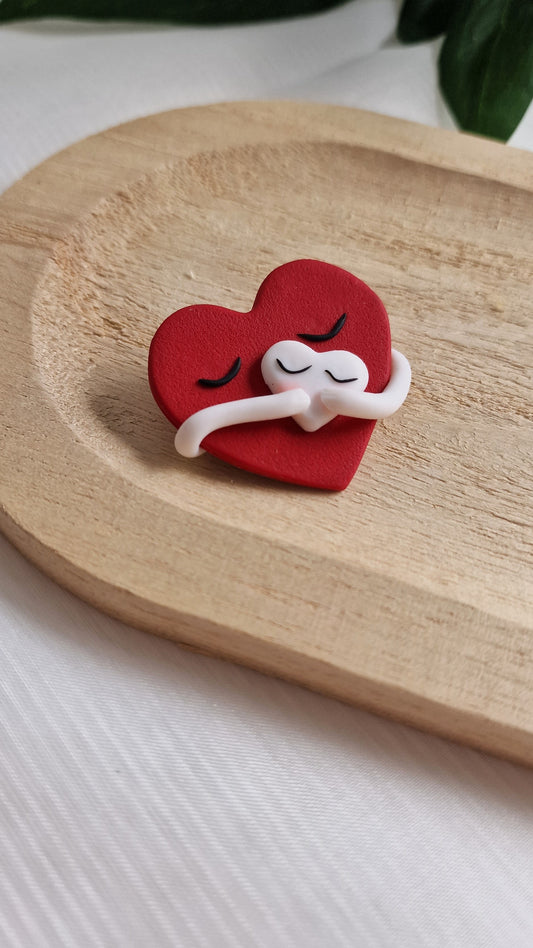 Mother's Love: Handmade Brooch Embracing Motherhood, Customizable with Multiple Hearts