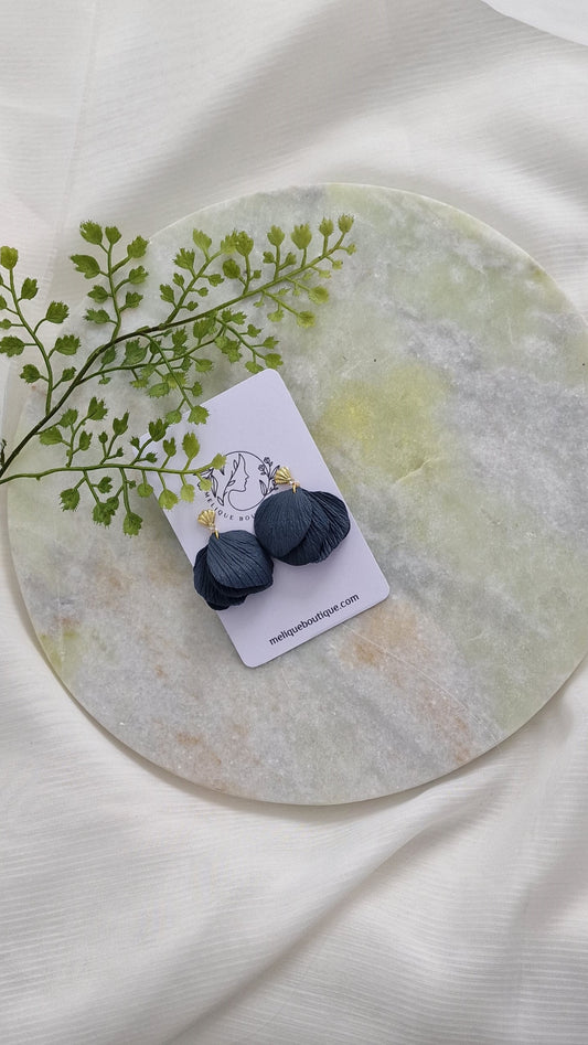 Calista - Textured Petal Earrings