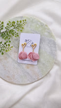 Load image into Gallery viewer, Rosaline - Textured Petal Earrings
