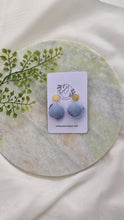 Load image into Gallery viewer, Bluebelle - Textured Petal Earrings ( Gold&amp;Silver )
