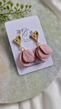 Load image into Gallery viewer, Rosaline - Textured Petal Earrings
