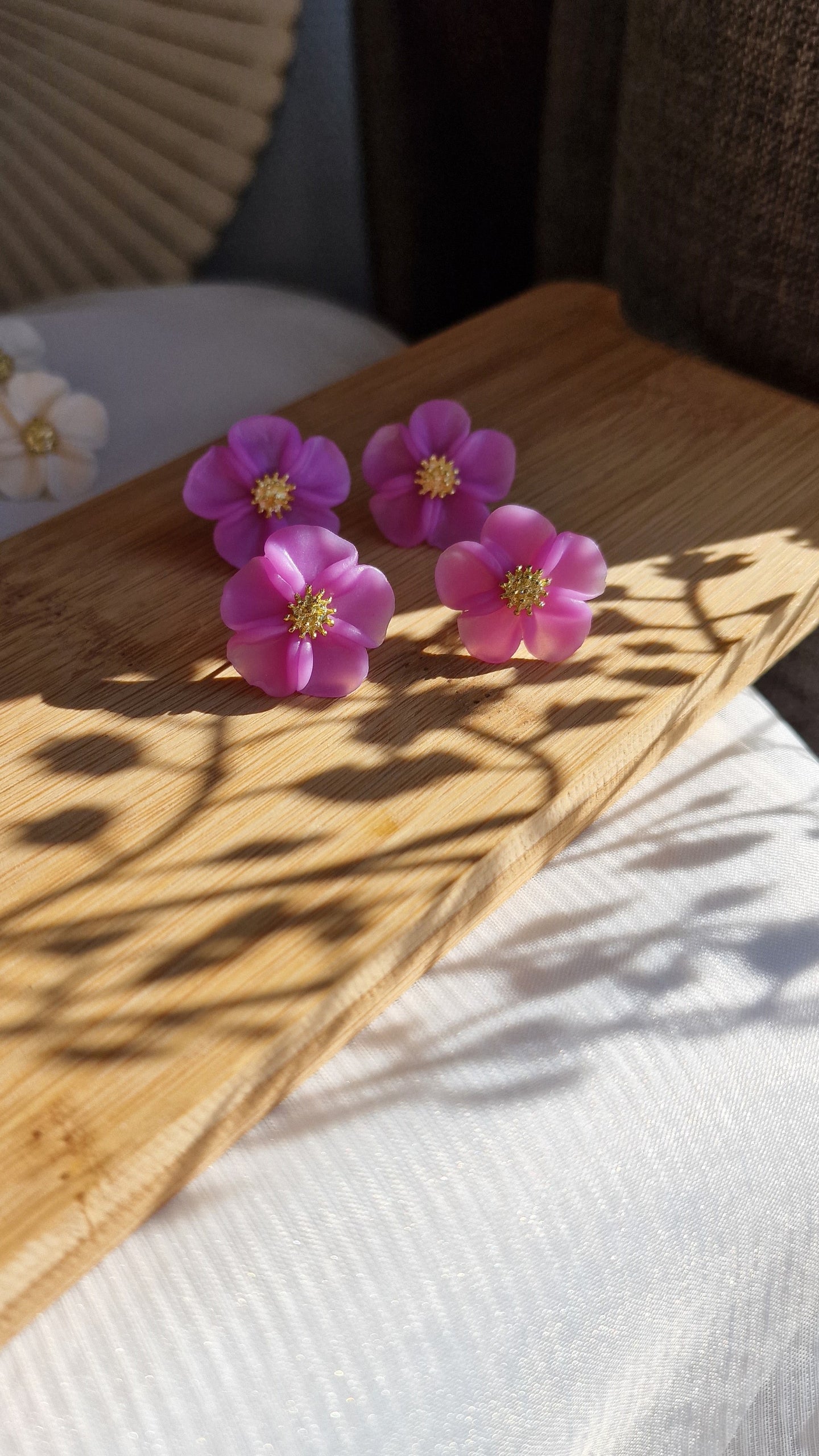 Pink Blossom Studs