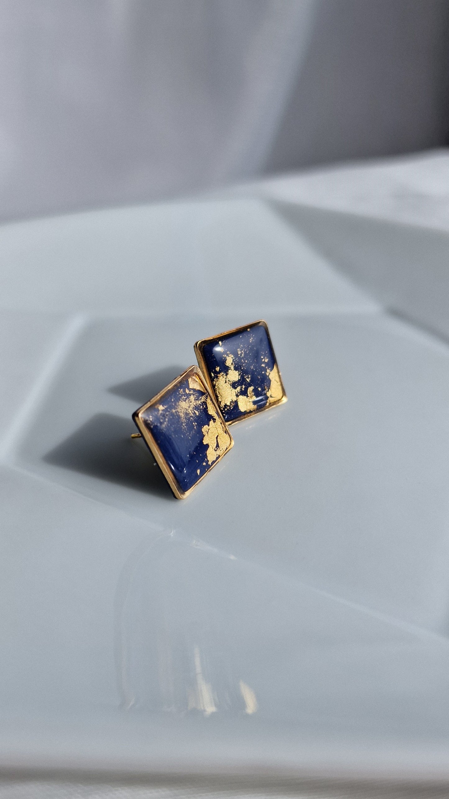 Midnight Sky Studs - round&square